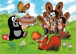 Dino Puzzle Krtek Compleanno 24 Maxi Pezzi