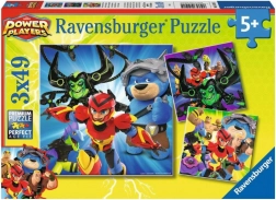 Puzzle Ravensburger Power Players 3×49 pezzi