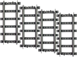 Costruzioni BLOXO binari diritti per treni e tram RAPPA – 4 pz