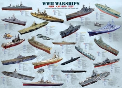Puzzle EUROGRAPHICS navi da guerra della Seconda guerra mondiale 1000 pezzi