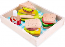 Box per pranzo e picnic - alimenti in legno
