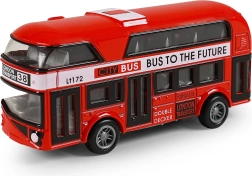 Autobus londinese a due piani in metallo con retrocarica 9,5 cm