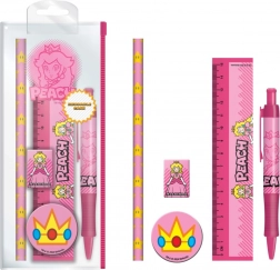 Set scolastico Super Mario Peach in astuccio di plastica