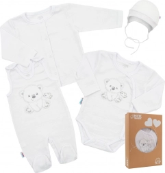 Set neonato per la nascita New Baby Sweet Bear bianco 62 (3–6 mesi)