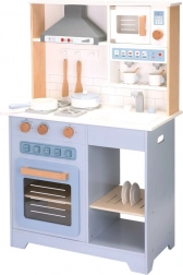 Cucinina interattiva in legno per bambini con cappa