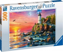 Puzzle Ravensburger Faro al tramonto 500 pezzi