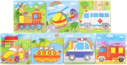 Puzzle in legno con auto – 9 pezzi