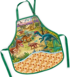 Grembiule per bambini per educazione artistica Dinosauri 50 × 55 cm - 1 pezzo