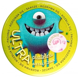 Ultra plastilina verde scuro metallizzata con profumo di chewing gum