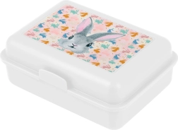Porta pranzo Baagl Bunny, bianco con divisorio