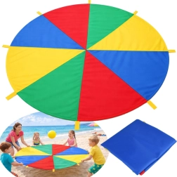 Paracadute colorato per giochi 2 m con 8 maniglie
