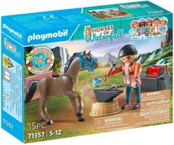 Playmobil Ranch presso la Cascata con Fabbro Ben e Cavallo Achille