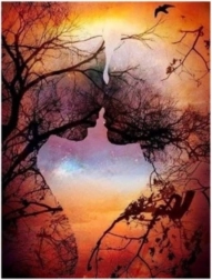 Pittura diamantata Amore Antico 30x40 cm