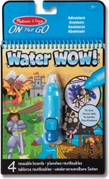 libro da colorare ad acqua water wow! avventura