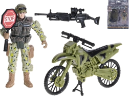 Action figure articolata del soldato 10 cm con accessori