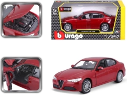 Bburago 1:24 Alfa Romeo Giulia (2016) Rosso metallizzato 18-21080