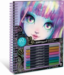 nebulous stars album da colorare con pagine nere isadora