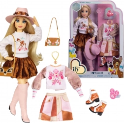 Disney ILY 4Ever bambola alla moda ispirata a Bambi con set di accessori 30 cm
