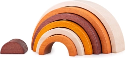 Arcobaleno in legno naturale componibile Bigjigs Baby