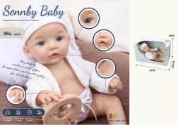 Bambola di stoffa bebè con cuffietta Jagoda 32 cm