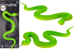 Figura di serpente realistica in gomma termoplastica verde