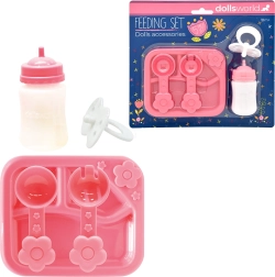 Dolls World set di accessori per bambole – pappa e cura