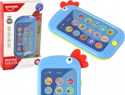 Smartphone educativo per bambini con inglese, pulcino – blu