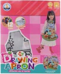 Grembiule da colorare con motivo di giardino in fiore