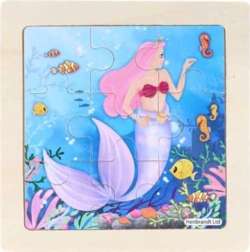 Puzzle in legno sirena 9 pezzi