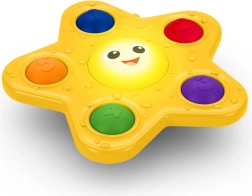 Baby Einstein giocattolo attivo con ventosa Pop & Glow Starfish per bambini 6m+