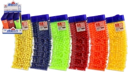 Palline di plastica da 6 mm per pistola giocattolo – 800 pz, 6 colori nel dosatore