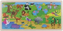 Puzzle in legno safari 96 pezzi