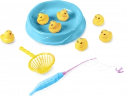 Gioco di pesca per bambini con paperelle e laghetto
