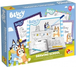 Scuola di disegno BLUEY – set creativo con quaderno e 4 lavagnette cancellabili