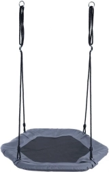 ECOTOYS altalena esagonale nido di cicogna grigio