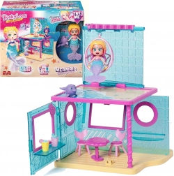 KookyLoos Mermaid Beach House – figurina da collezione Shelly sirena con cambio di colore e casetta