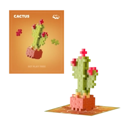 Plus-Plus fiori cactus – set creativo di costruzione