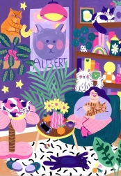 Puzzle Amanti dei gatti 1000 pezzi