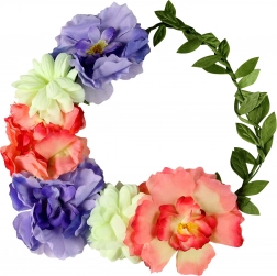 Fascia Coroncina con Fiori Colorati