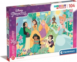 Clementoni puzzle scintillanti Disney principesse in giardino 104 pezzi