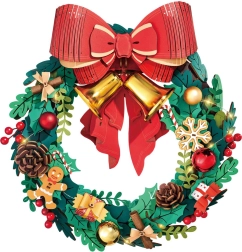 puzzle 3D in legno luminoso ghirlanda dell’Avvento ROBOTIME ROLIFE