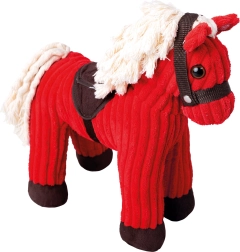 Bino Cavallino di peluche rosso con suoni