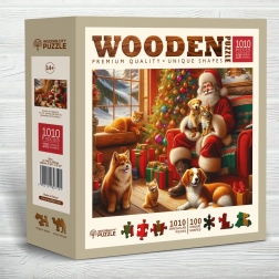 Puzzle in legno Wooden City Babbo Natale e amici 1010 pezzi