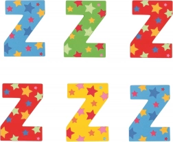 Grandi lettere di legno con stella