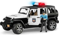 Bruder Jeep Wrangler Rubicon polizia con personaggio