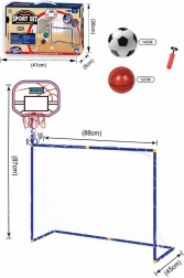 Set sportivo 2 in 1 SPORTO per BASKET e CALCIO