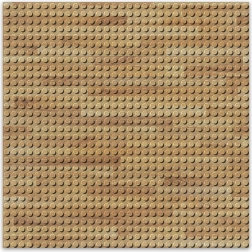 Base per costruzioni di design - legno 25,5 x 25,5 cm