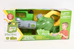 TOMY John Deere soffiatore per foglie per bambini con macchina per bolle di sapone