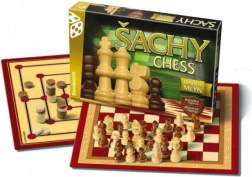Gioco scacchi dama e mulino