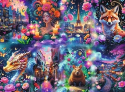 Puzzle Trefl Premium Plus Mondo colorato da 8000 pezzi